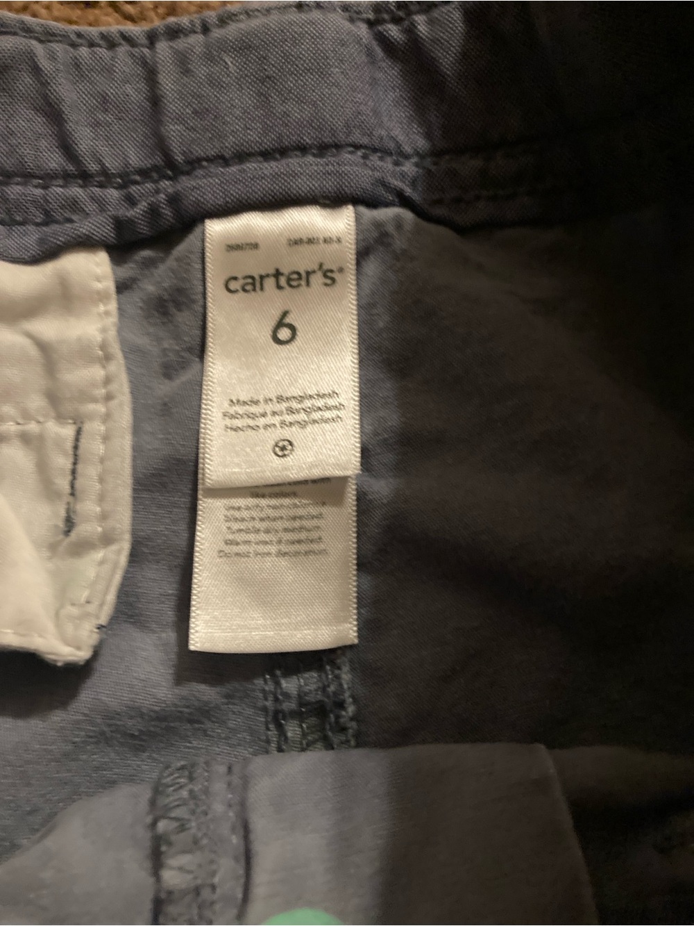 Carter's Gray Shorts with Green and Coral Dino Print - Picture 4 of 9